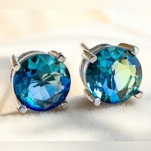 925 Sterling Silver Tourmaline Earrings